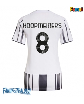 Juventus Teun Koopmeiners #8 Tricou Fotbal Replică 2025-26 Femei Acasa